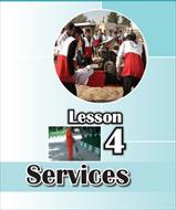 بسته کامل آموزش درس چهارم زبان انگلیسی پایه نهم ( خدمات: SERVICES)